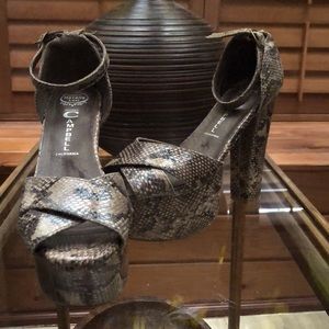 Jeffrey Campbell Havana Last Snakeskin Platforms